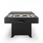 SOKKER Billard Américain convertible Table dinatoire - 212 x118 x86 cm -Retour de boules automatique et Accessoires inclus