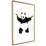 Voir la diapositive 1 : Paris Prix Affiche Murale Encadrée  Banksy Panda With Guns