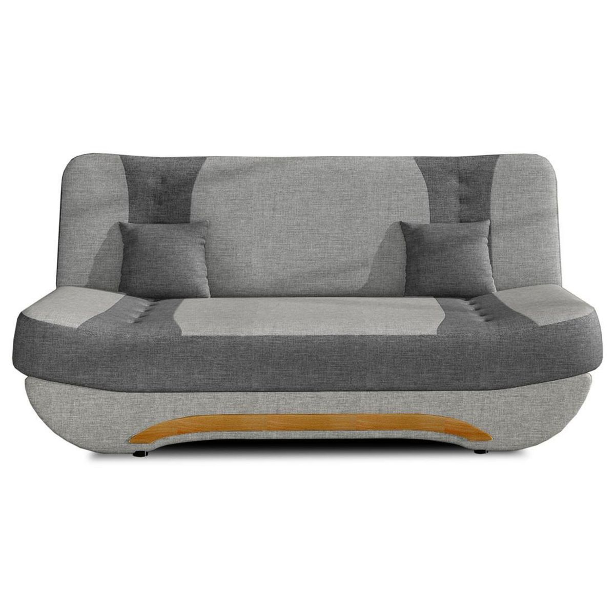 BEST MOBILIER Nelson - canapé convertible clic-clac 3 places en tissu