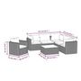 Voir la diapositive 6 : VIDAXL Salon de jardin 7 pcs avec coussins Resine tressee Noir