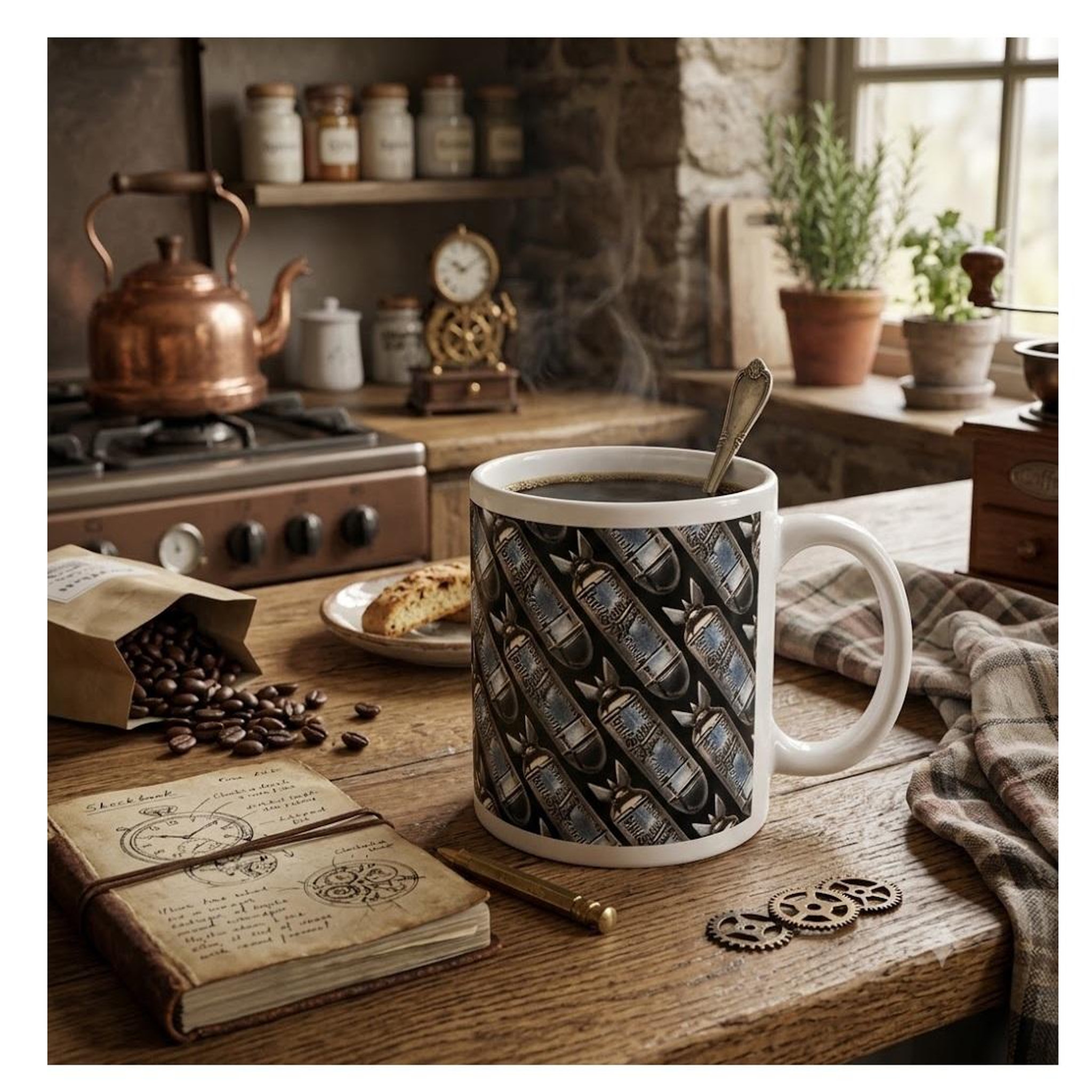 Voir la diapositive 3 : Eden Mug system of a down 300 ml en céramique
