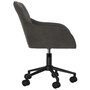 Voir la diapositive 4 : VIDAXL Chaise pivotante de bureau Gris fonce Velours