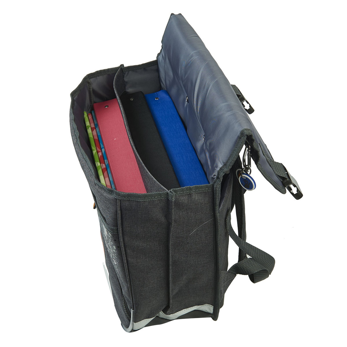 Cartable à roulettes 38 cm CP/CE1/CE2 gris KIP SPLASH