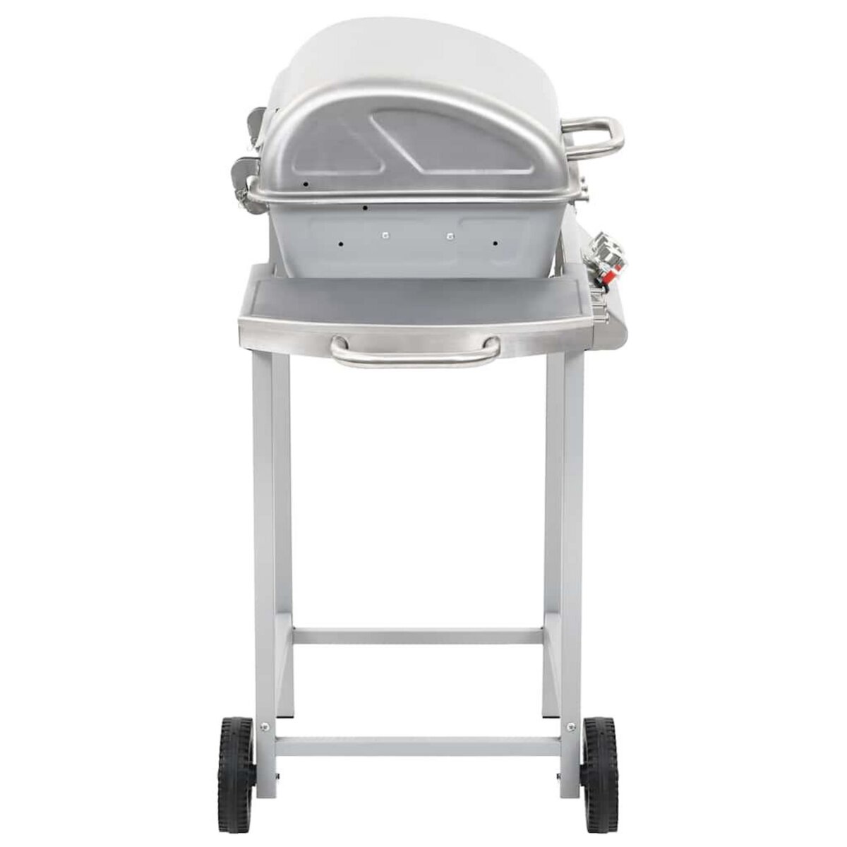 VIDAXL Barbecue a gaz avec 2 zones de cuisson Acier Argente