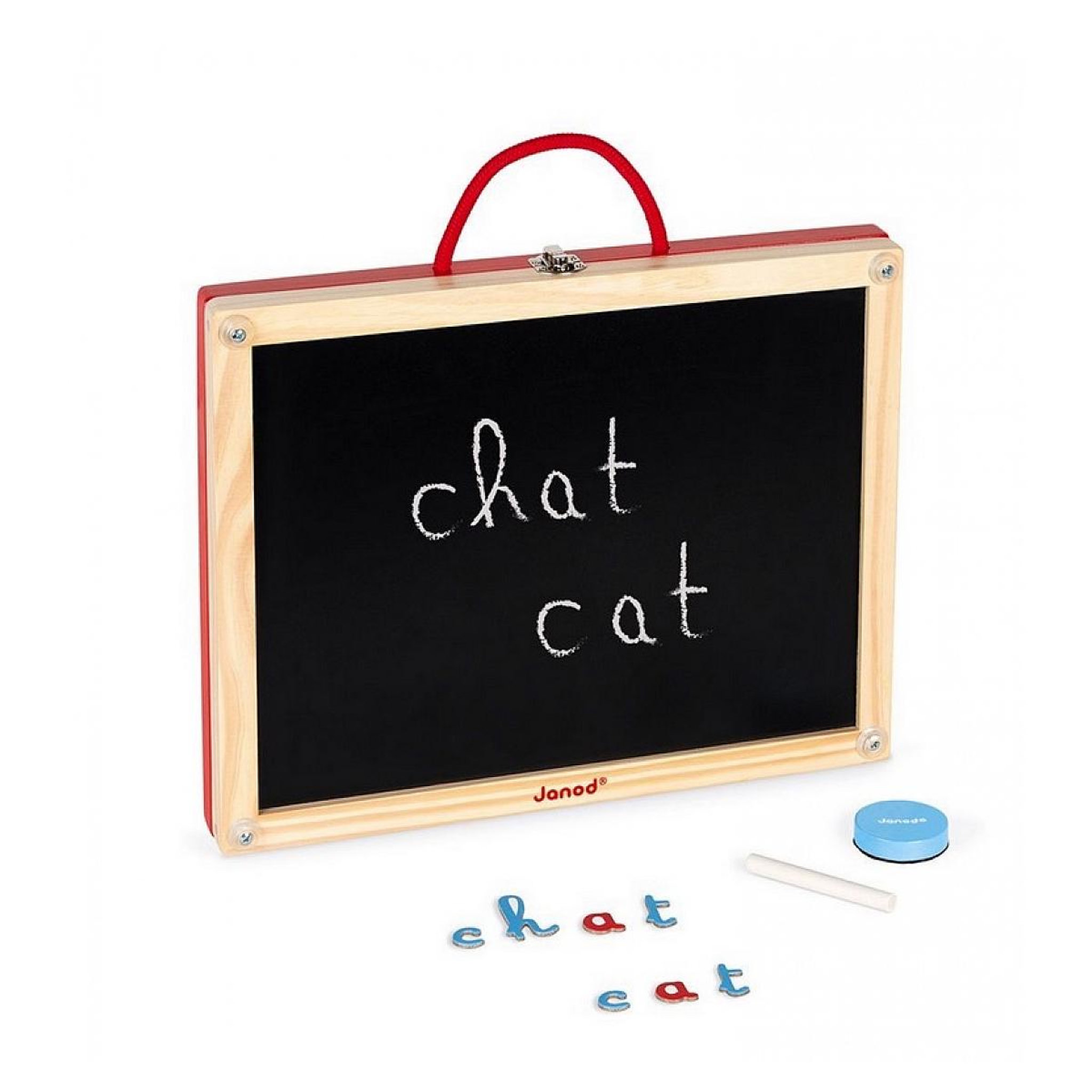 Voir la diapositive 3 : Juratoys-Janod Malette de lettres cursives 4 en 1