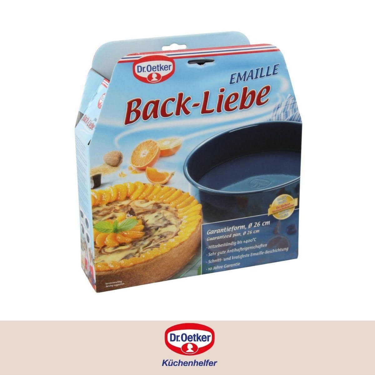 DR.OETKER Moule à manqué fond amovible 26,5 cm Dr Oetker Back Liebe