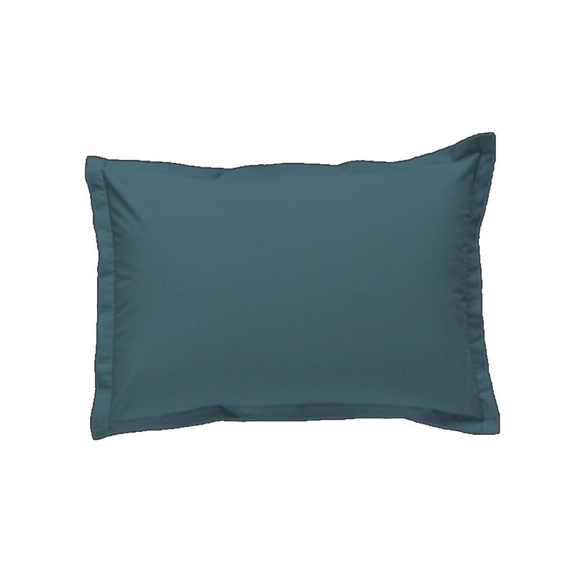 FUTURE HOME Lot de 2 taies d'oreiller unies en coton finition bourdon