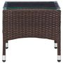 Voir la diapositive 3 : VIDAXL Table basse Marron 60x40x36 cm Resine tressee