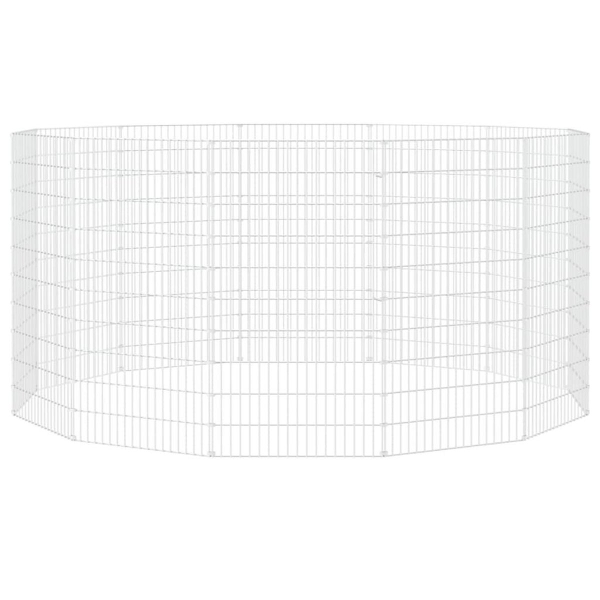 VIDAXL Enclos d'animaux en liberte 12 panneaux 54x100 cm fer galvanise