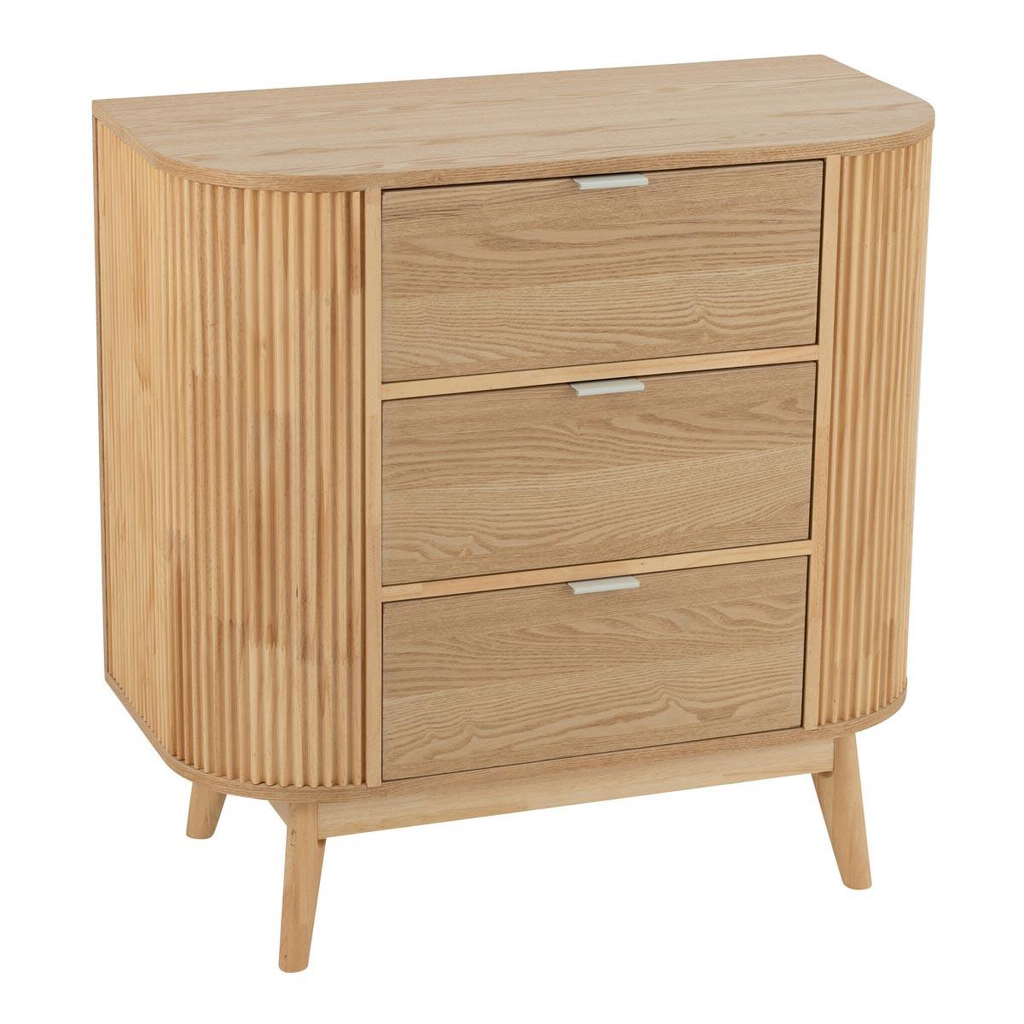 J-LINE Meuble de Rangement en Bois  Alta  80cm Naturel