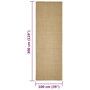 Voir la diapositive 6 : VIDAXL Tapis en sisal pour griffoir 100x300 cm