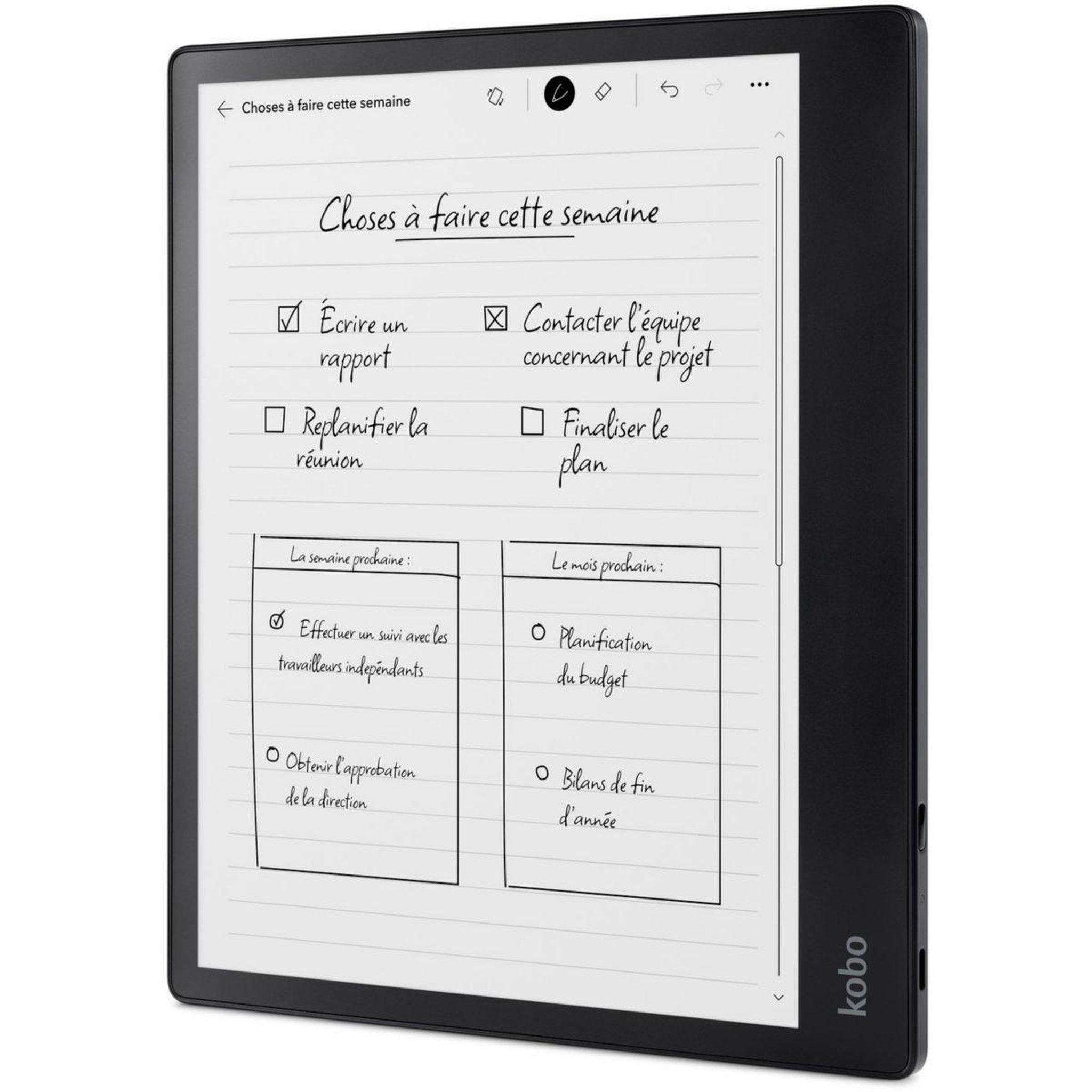 Voir la diapositive 2 : kobo Liseuse ebook pack elipsa 2e + stylus 2