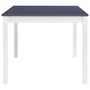 Voir la diapositive 3 : VIDAXL Table a manger Blanc et gris 180x90x73 cm Bois de pin