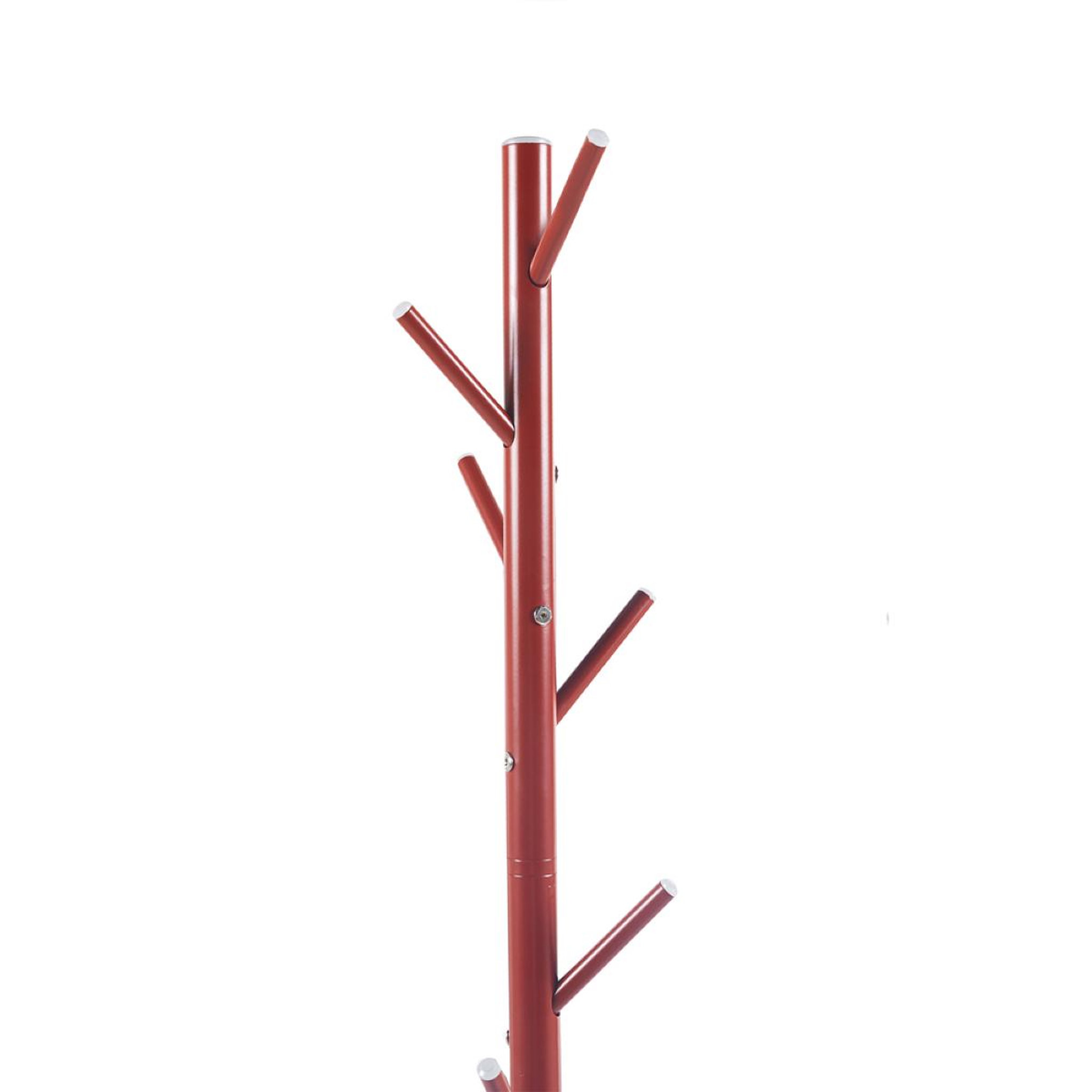 Voir la diapositive 3 : JLC KREATION Porte manteaux design rouge en métal cactus