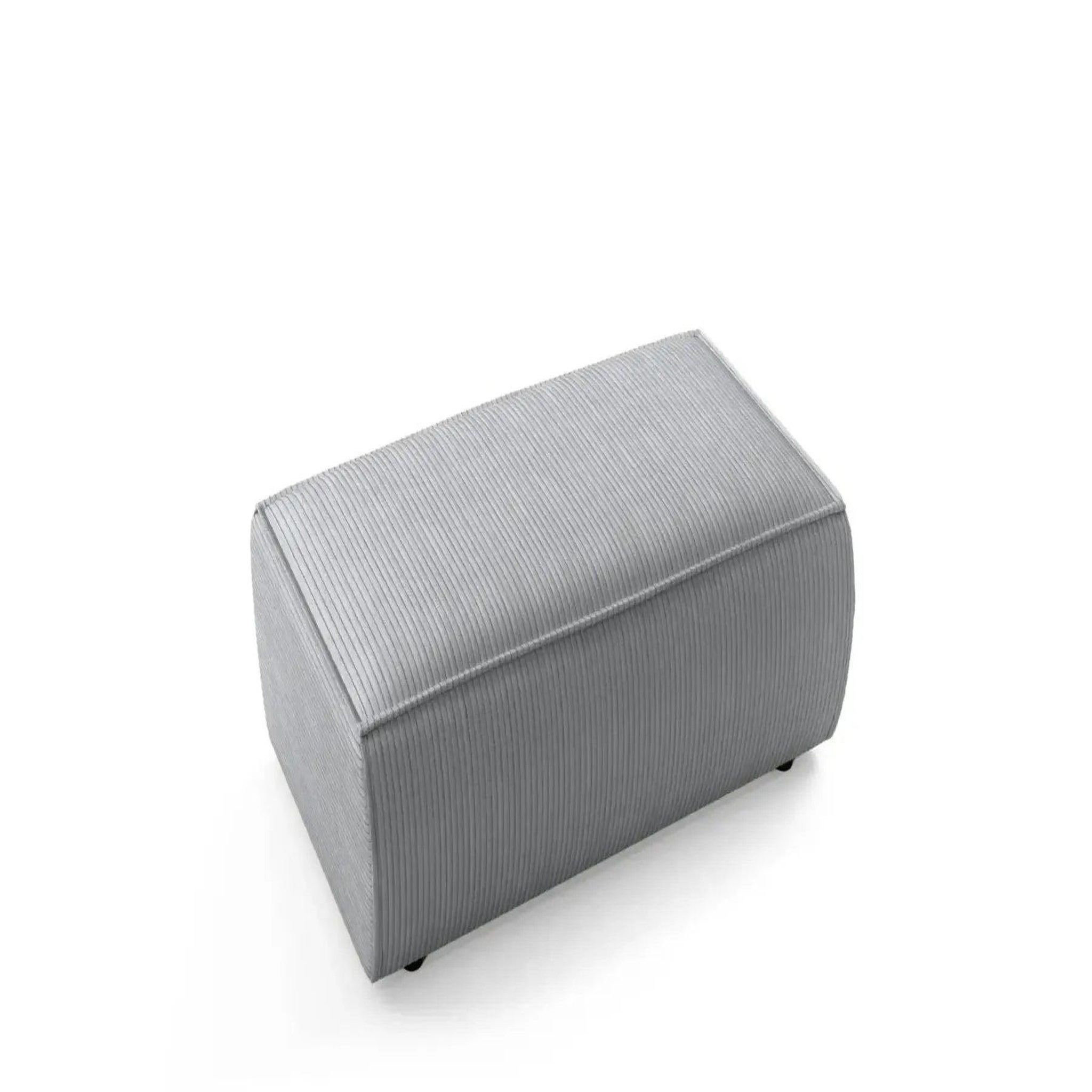 Voir la diapositive 5 : CASANOVA PARIS Jade - pouf velours côtelé