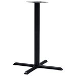 VIDAXL Pied de table de bistro Noir 76x76x107 cm Fonte
