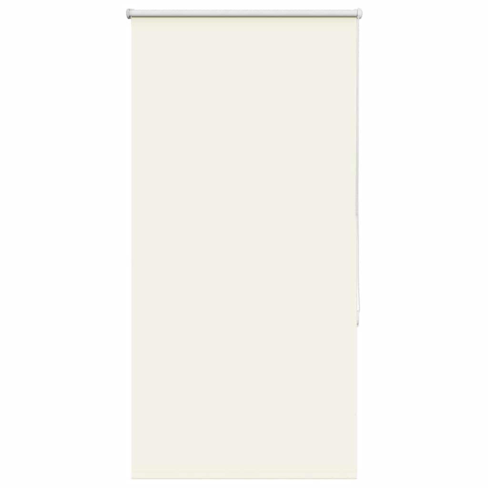 VIDAXL Store enrouleur occultant blanc casse largeur du tissu 80,7 cm