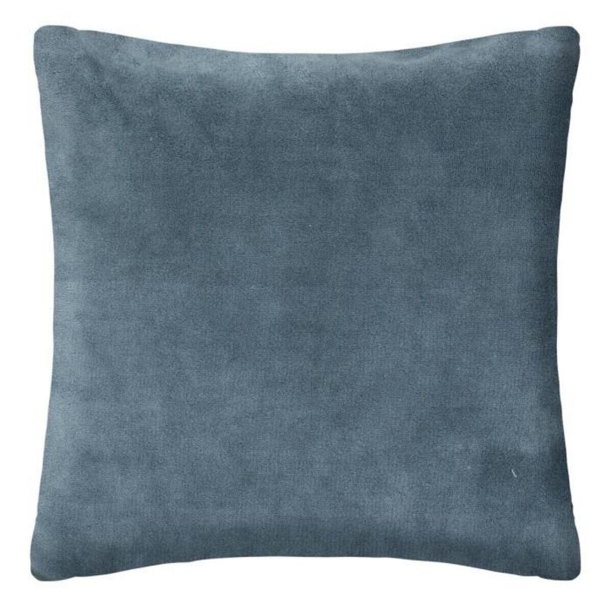 ATMOSPHERA Coussin Imitation Fourrure  Bouclée  45x45cm Bleu Orage