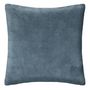 Voir la diapositive 2 : ATMOSPHERA Coussin Imitation Fourrure  Bouclée  45x45cm Bleu Orage