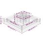 Voir la diapositive 6 : VIDAXL Jardiniere en gabion Acier galvanise 120x120x20 cm