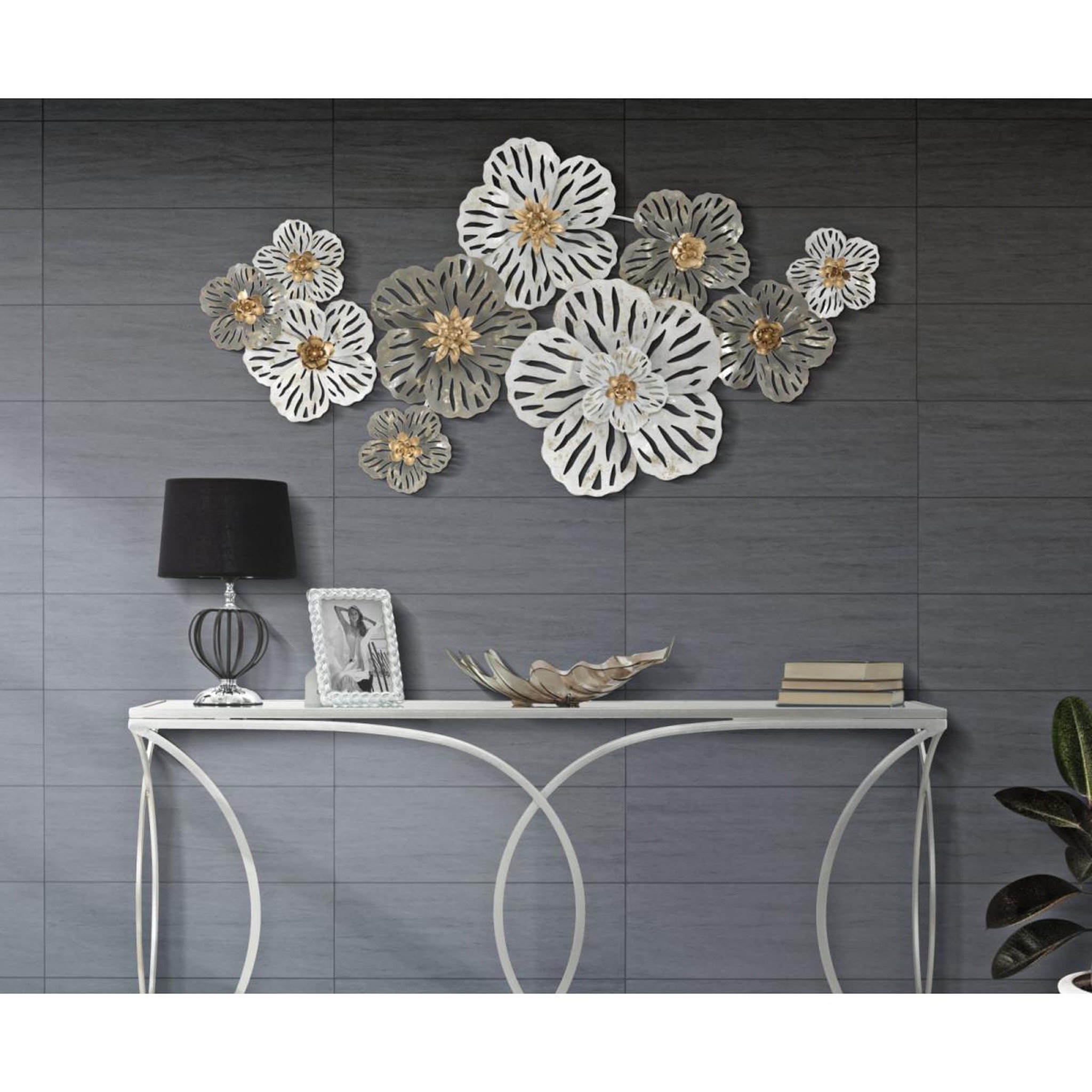 Voir la diapositive 5 : Paris Prix Décoration murale en métal  lory  140cm multicolore