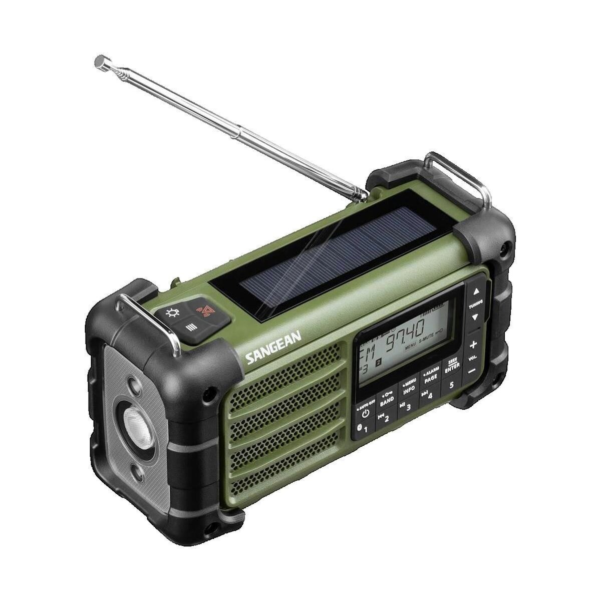 Sangean Radio portable Sangean MMR-99 avec alimentation solaire, manivelle et USB Type-C