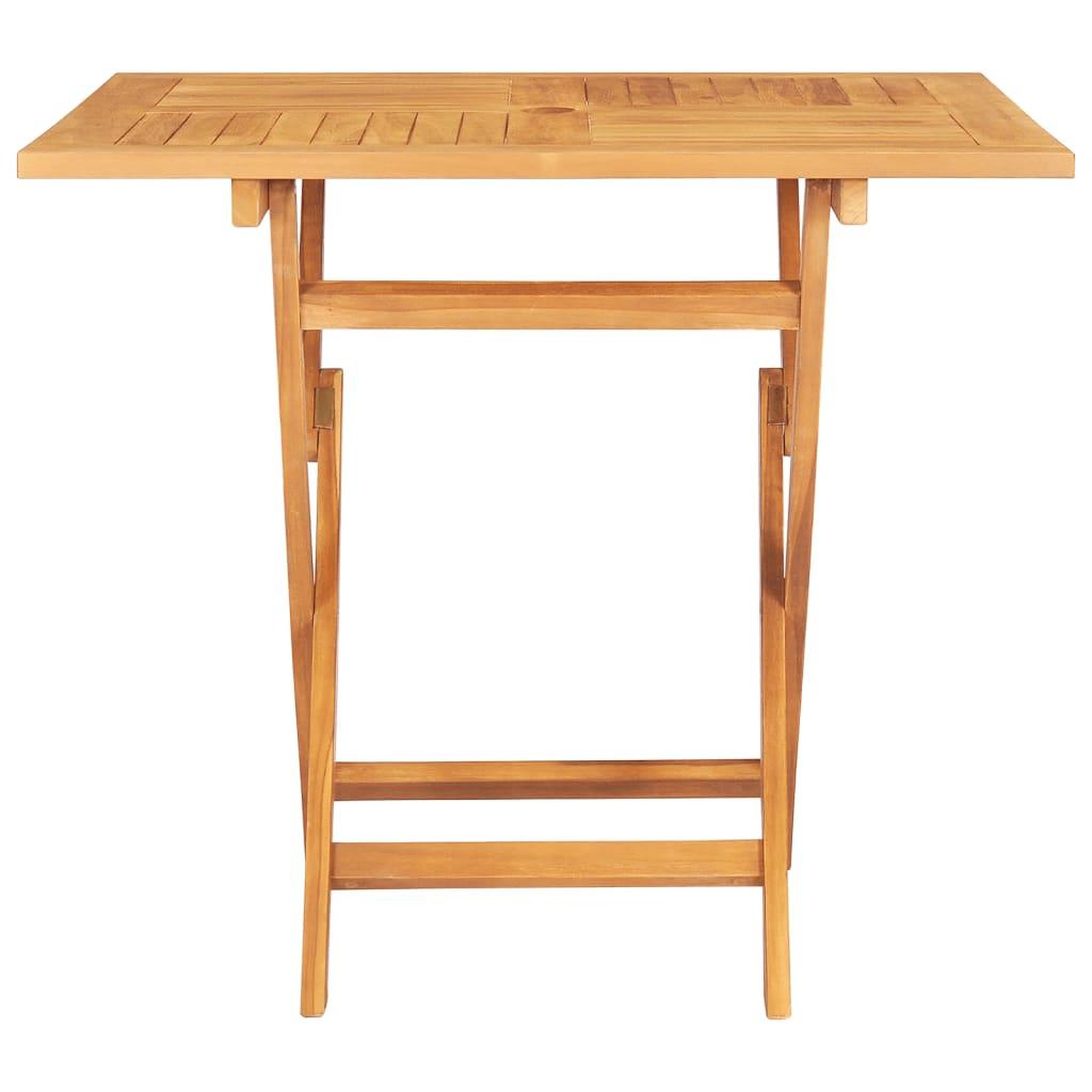 Voir la diapositive 3 : VIDAXL Table pliable de jardin 85x85x76 cm Bois de teck solide