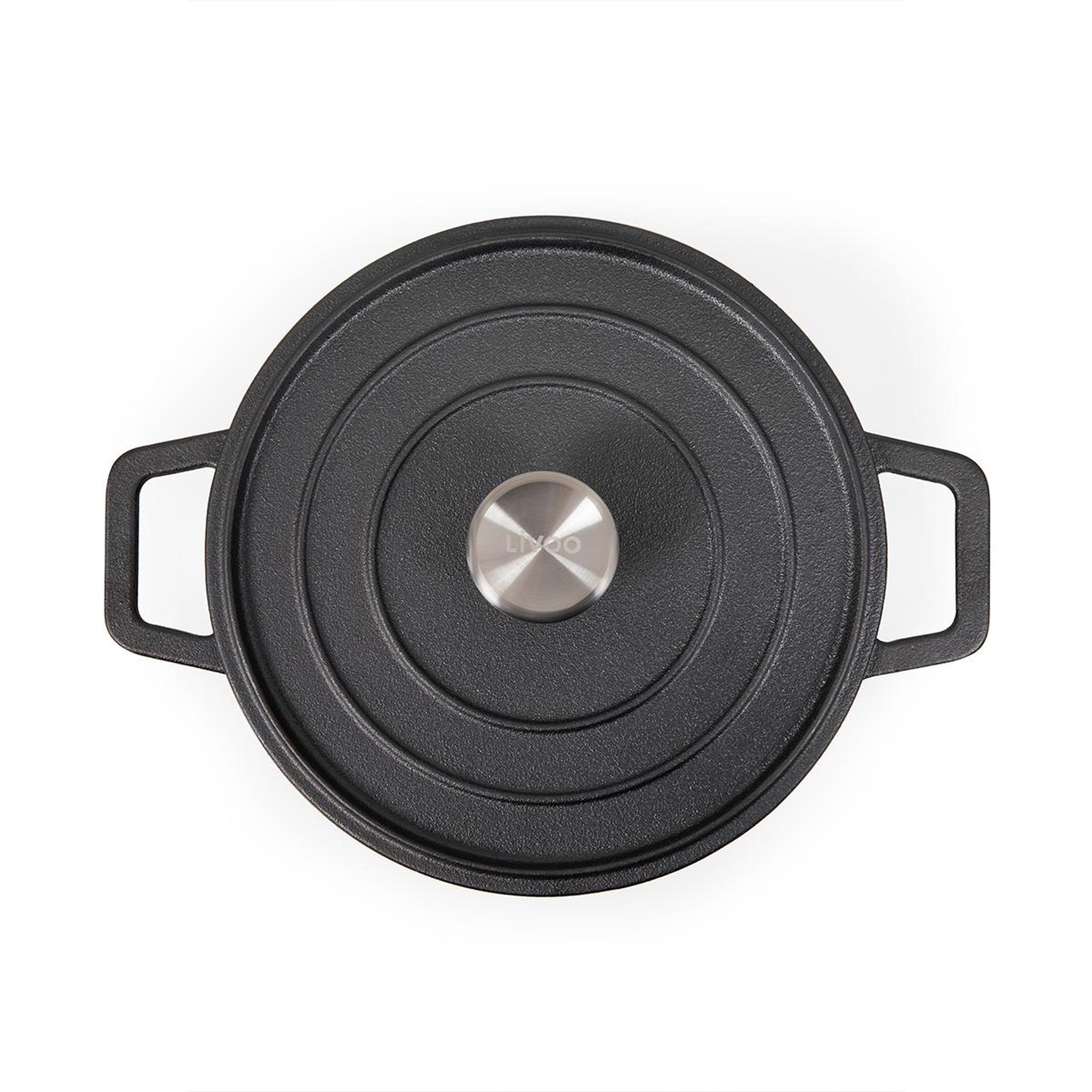 Voir la diapositive 3 : LIVOO Cocotte ronde 24cm 4l noir - mep139