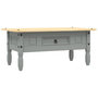Voir la diapositive 2 : VIDAXL Table basse Pin mexicain Gamme Corona Gris 100x55x44 cm