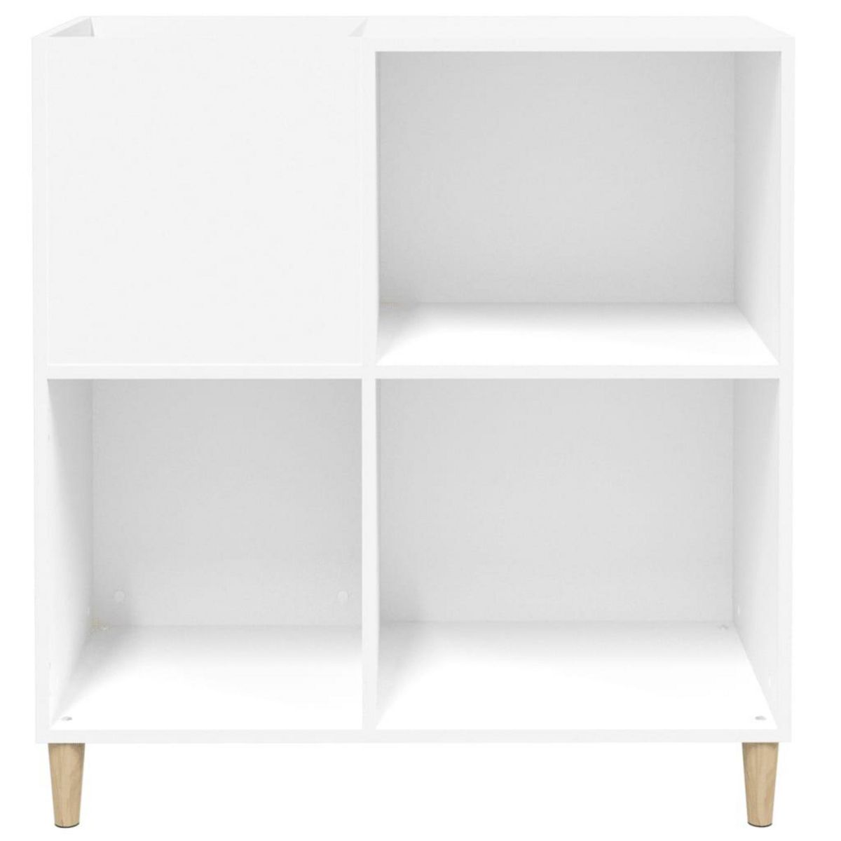 VIDAXL Armoire a disques blanc 84,5x38x89 cm bois d'ingenierie