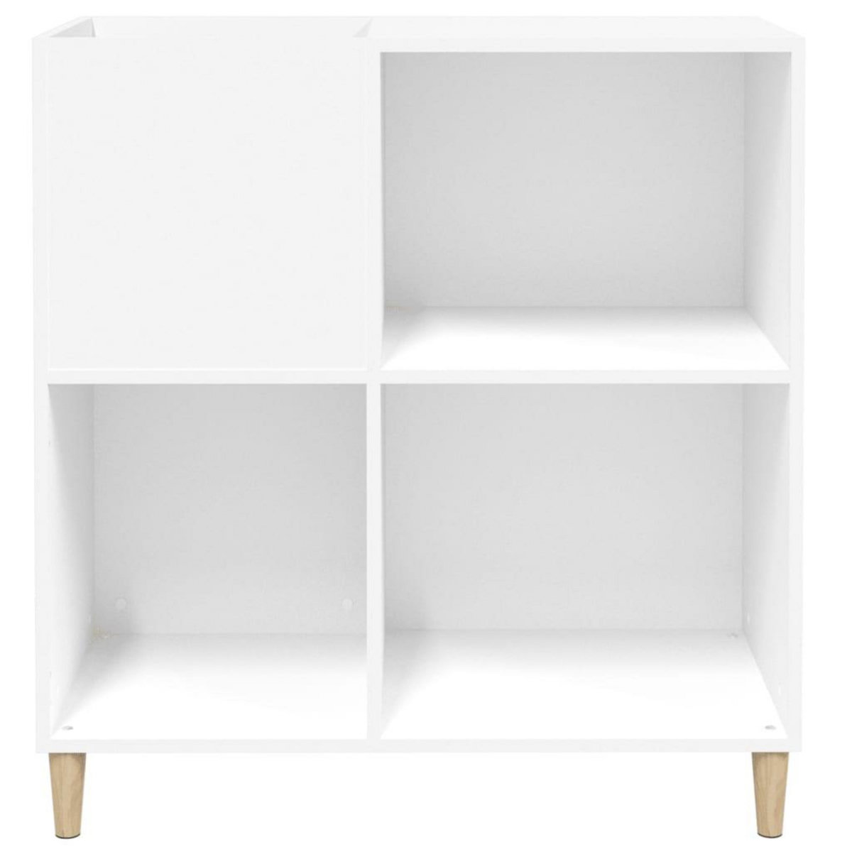VIDAXL Armoire a disques blanc 84,5x38x89 cm bois d'ingenierie
