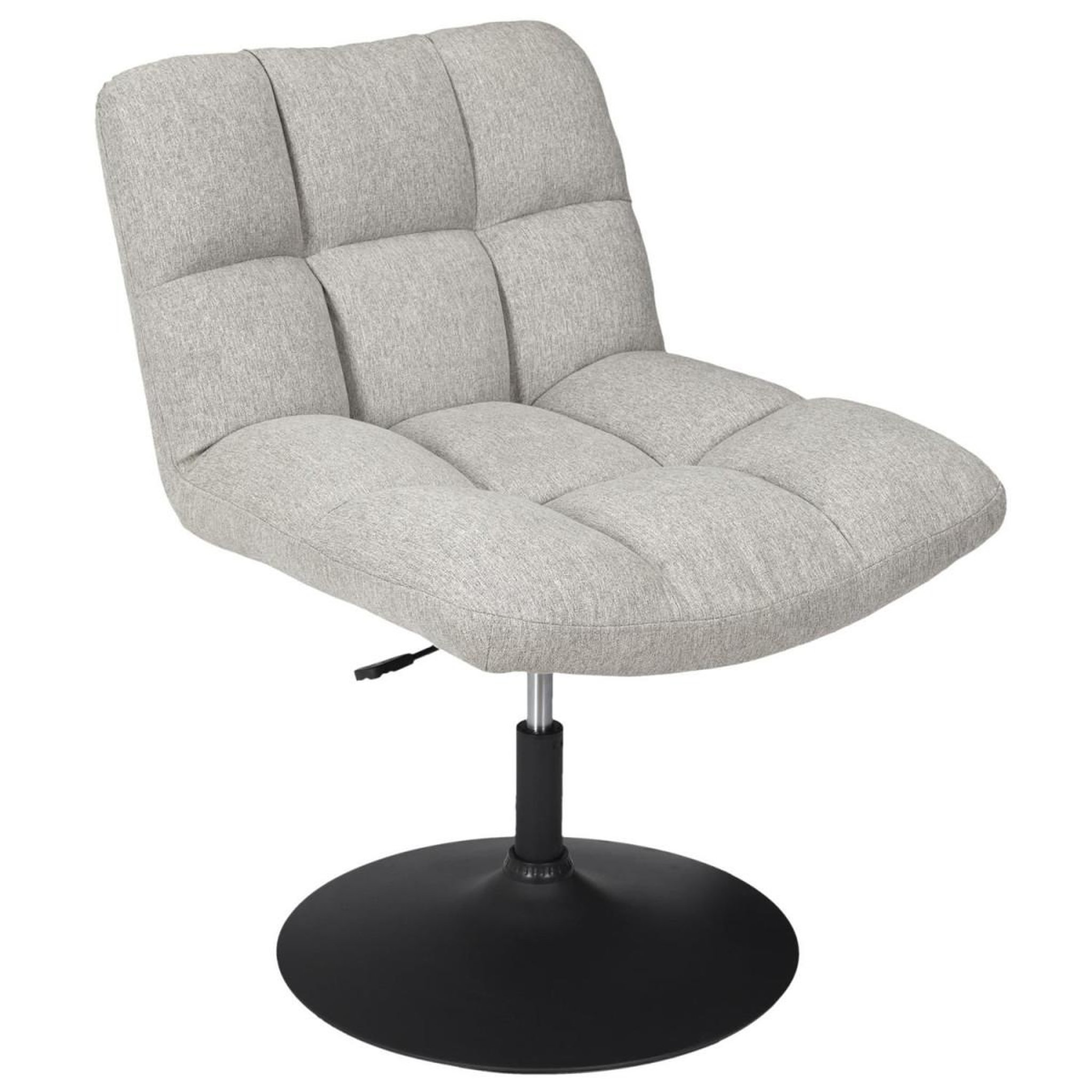 Voir la diapositive 5 : The Home Deco Factory Fauteuil pivotant design  anton  89cm gris