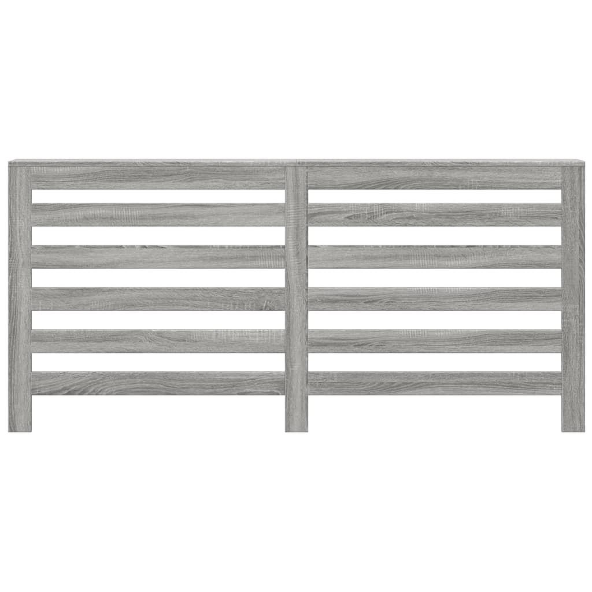 Voir la diapositive 3 : VIDAXL Cache-radiateur sonoma gris 175x20x82 cm bois d'ingenierie