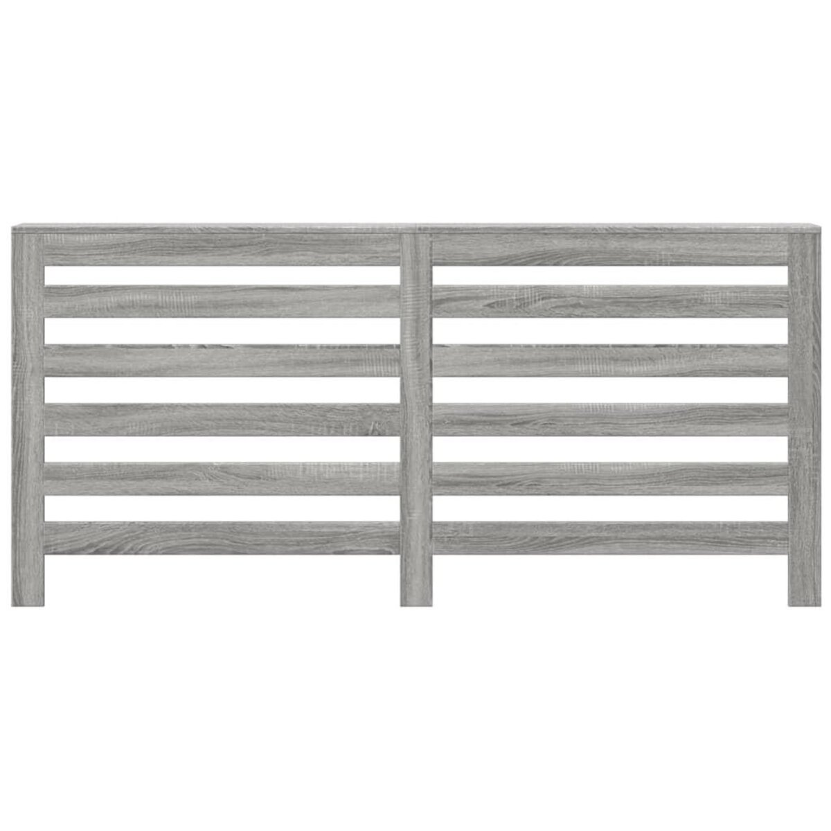VIDAXL Cache-radiateur sonoma gris 175x20x82 cm bois d'ingenierie