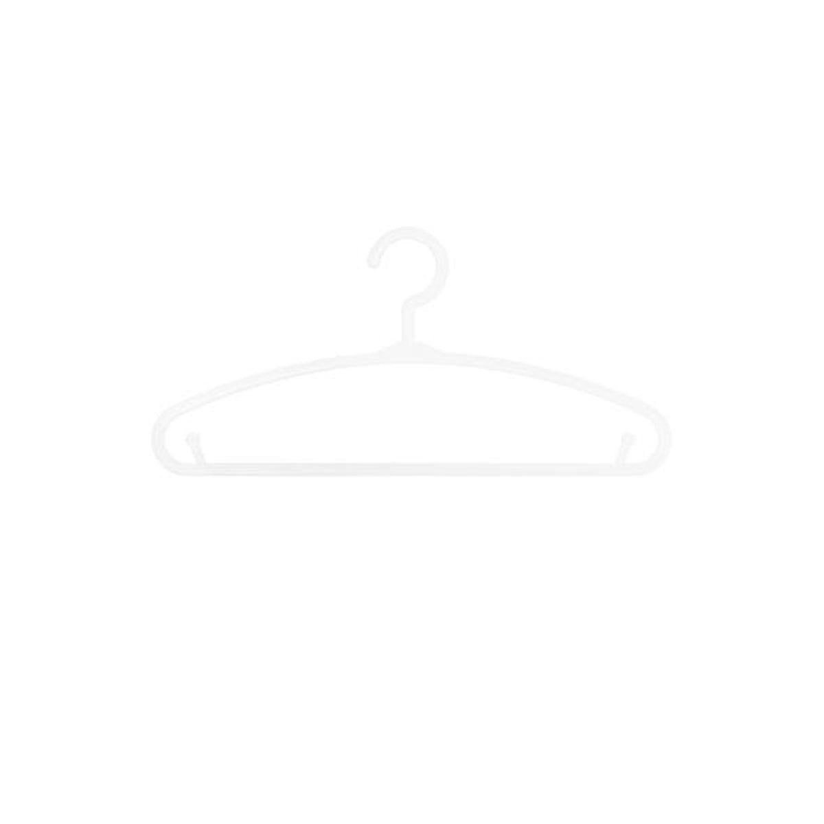Atmosphera Kids Lot de 6 Cintres pour Enfant  Basique  28cm Blanc