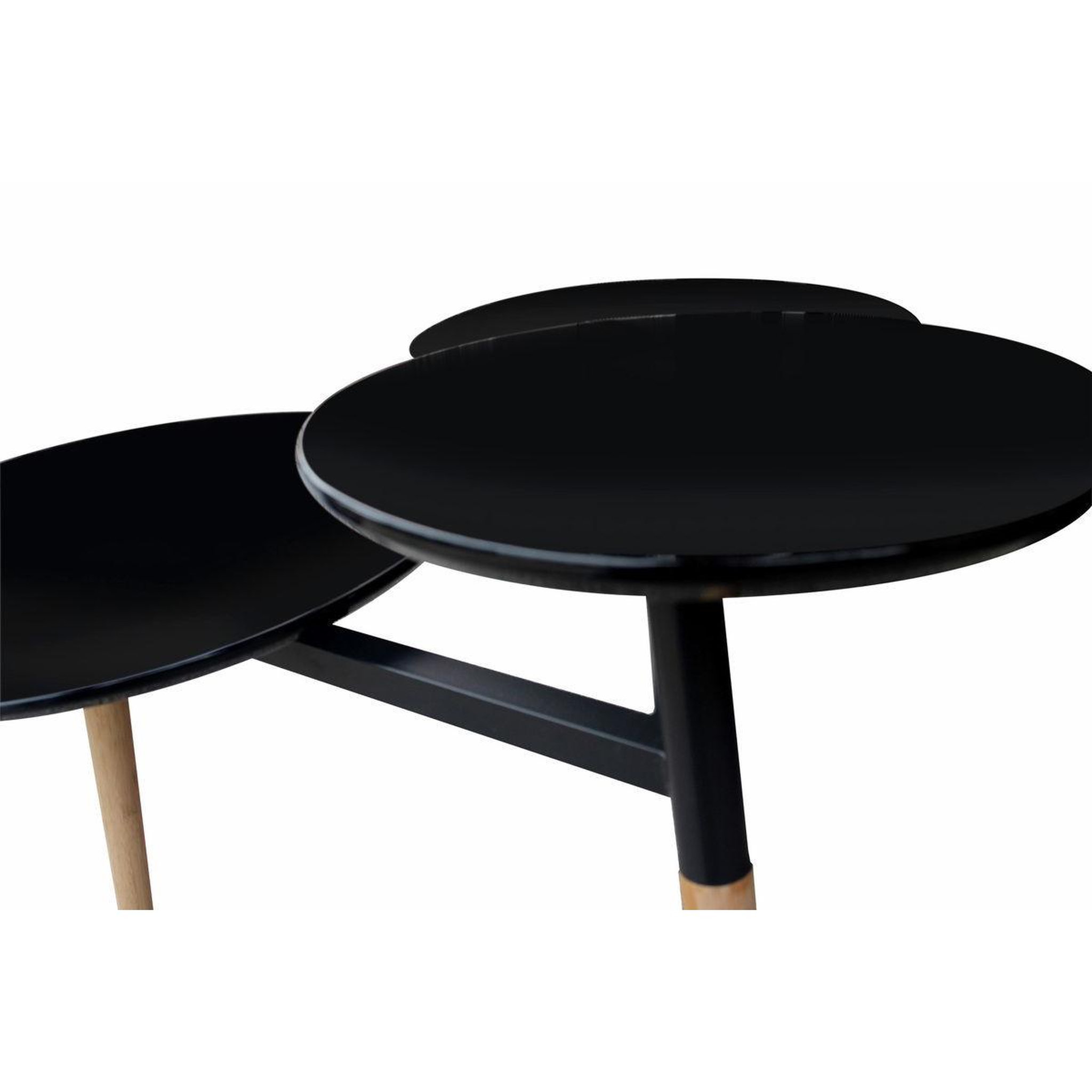 Voir la diapositive 2 : Paris Prix Table d'Appoint Design  Butler  86cm Noir