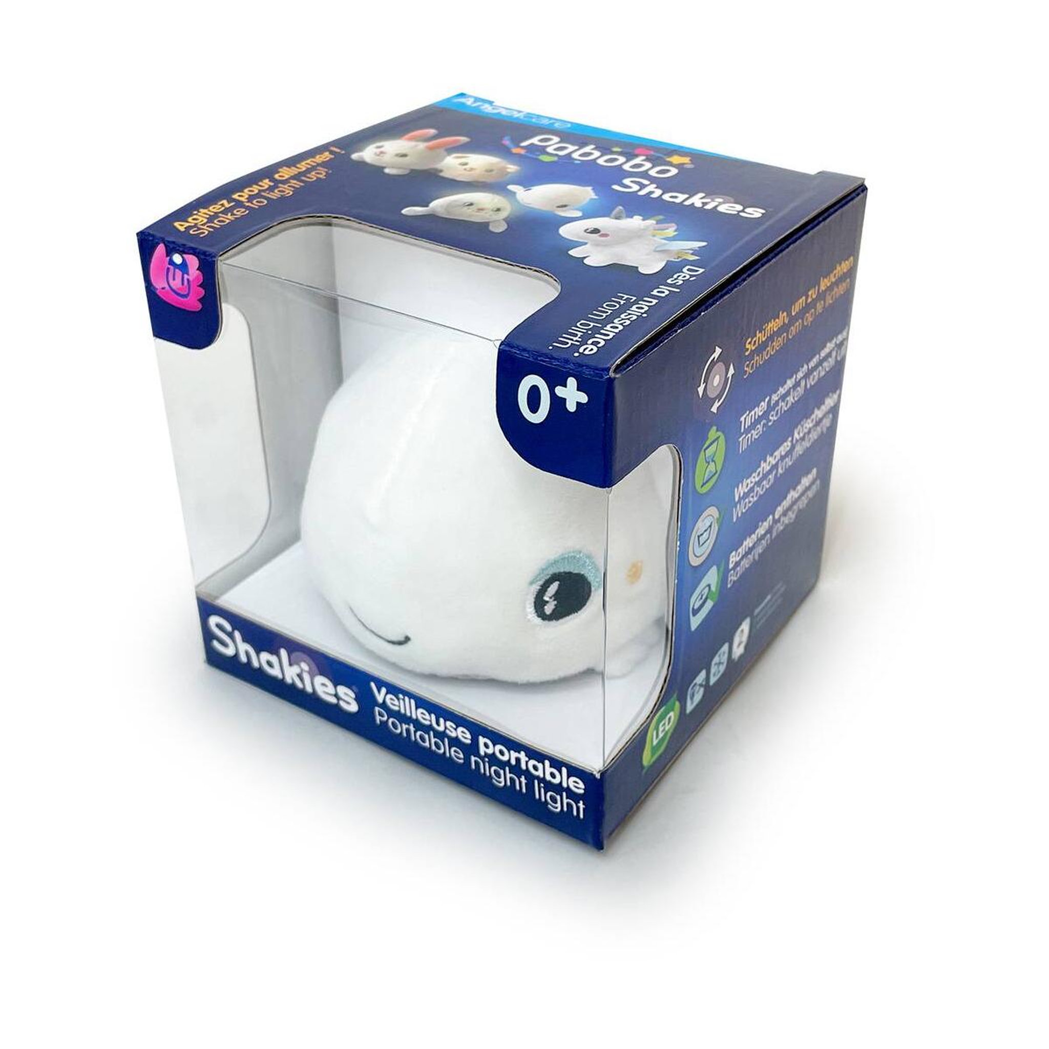 Voir la diapositive 2 : PABOBO Shakies baleine : peluche lumineuse