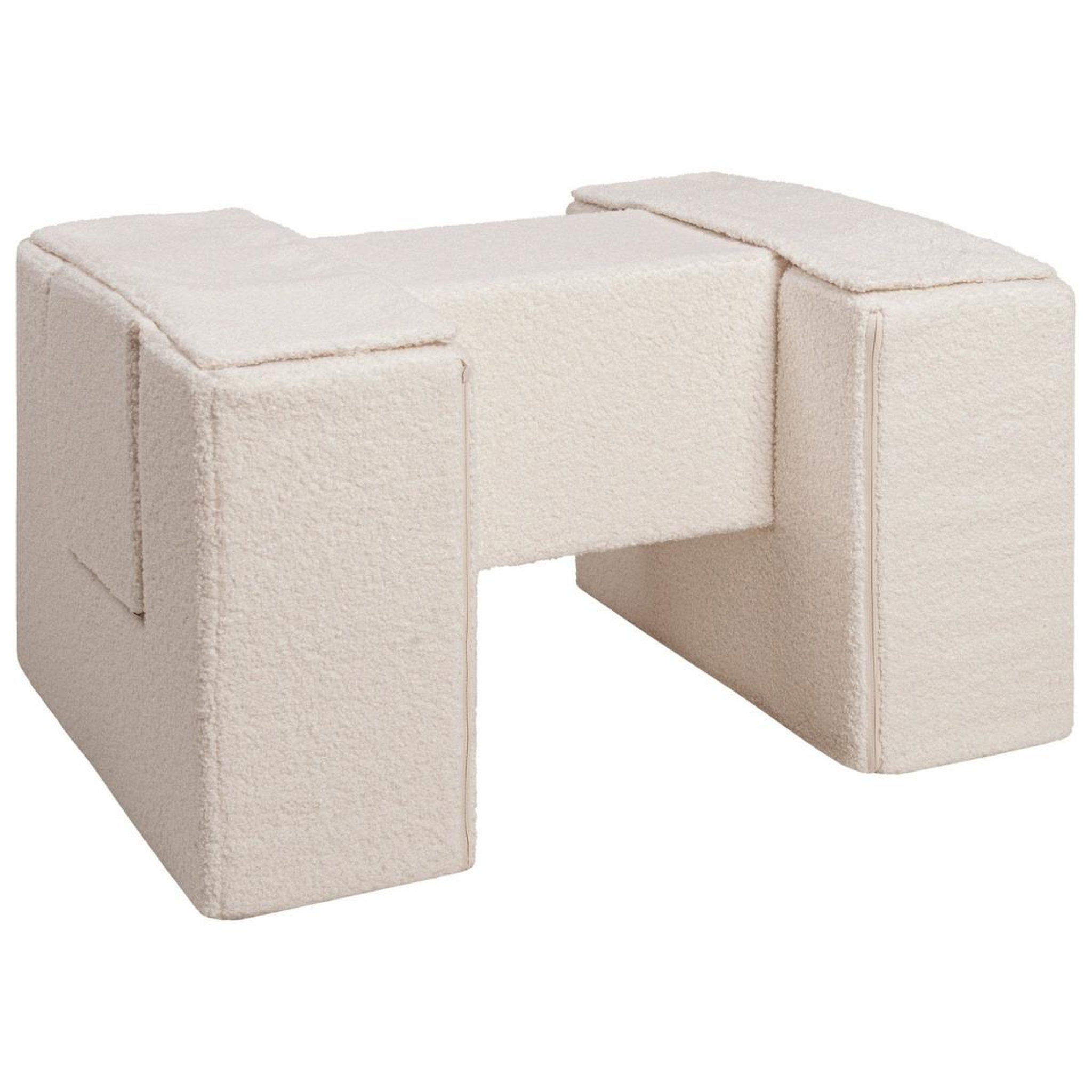 VELINDA Ensemble passerelle (3 grands blocs de mousse) en boucle — cappuccino