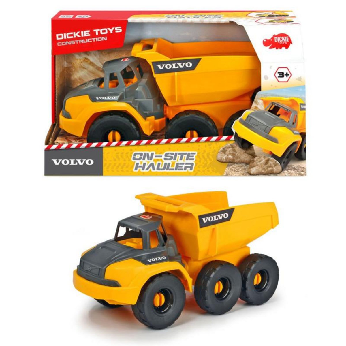 Dickie Dickie Volvo Dump Truck with Light and Sound