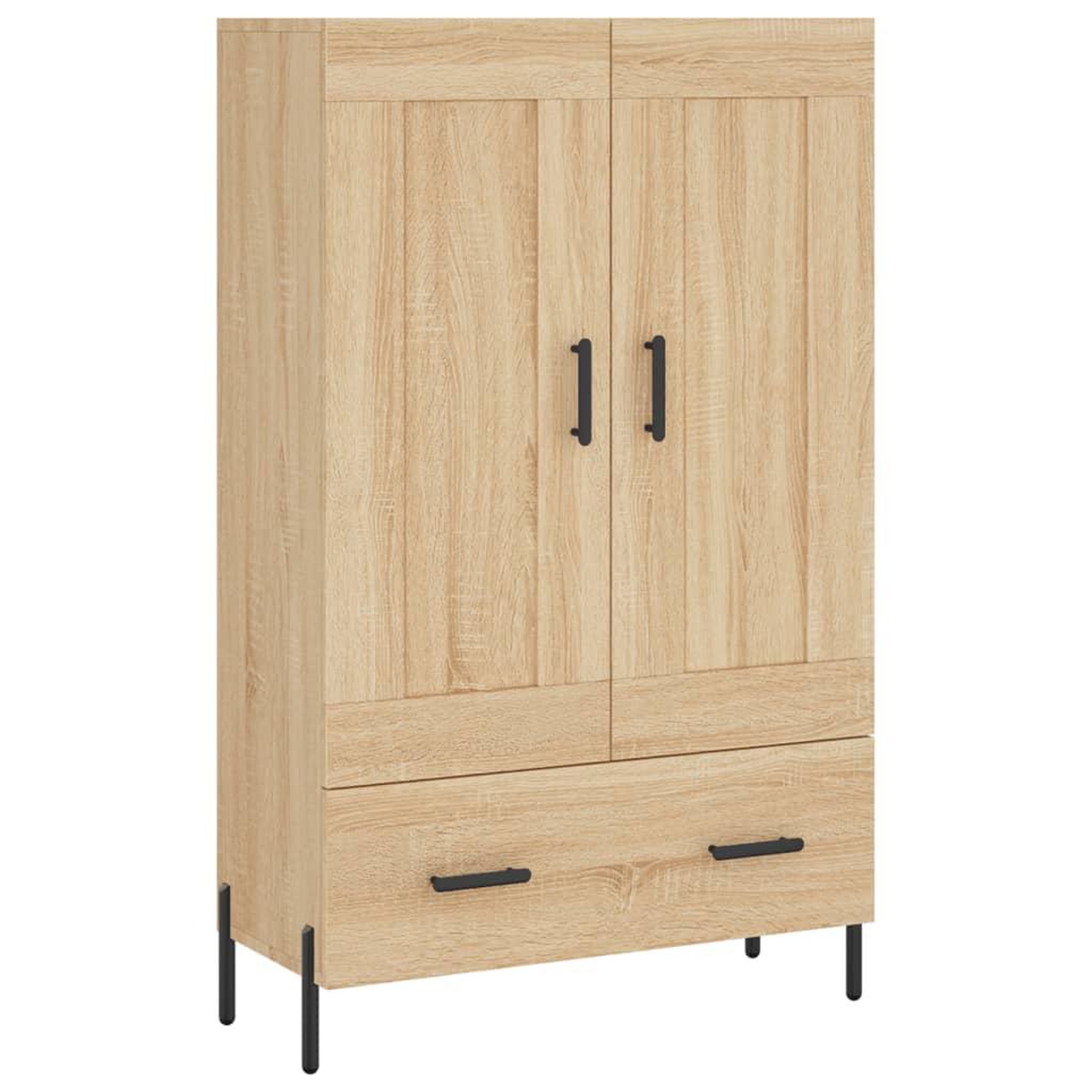 Voir la diapositive 2 : VIDAXL Buffet haut chene sonoma 69,5x31x115 cm bois d'ingenierie