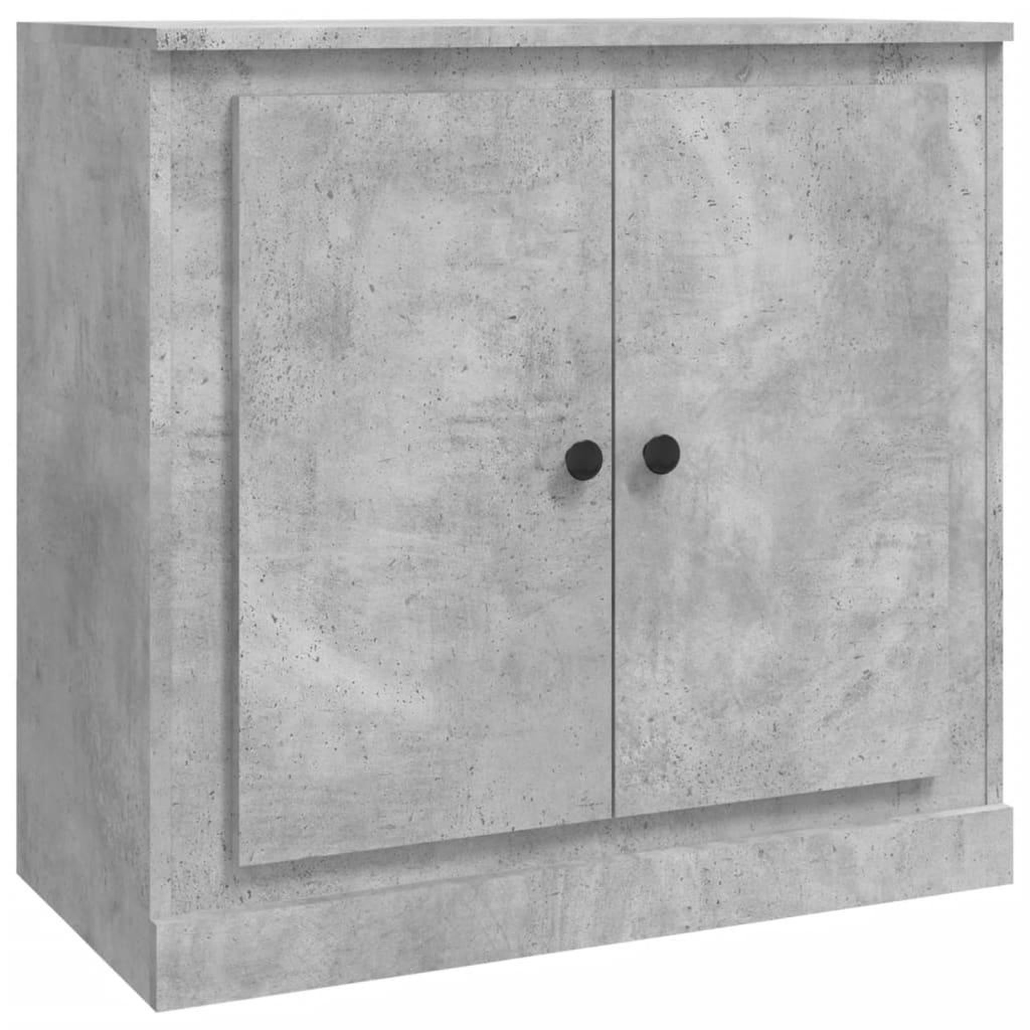 Voir la diapositive 2 : VIDAXL Buffet gris beton 70x35,5x67,5 cm bois d'ingenierie