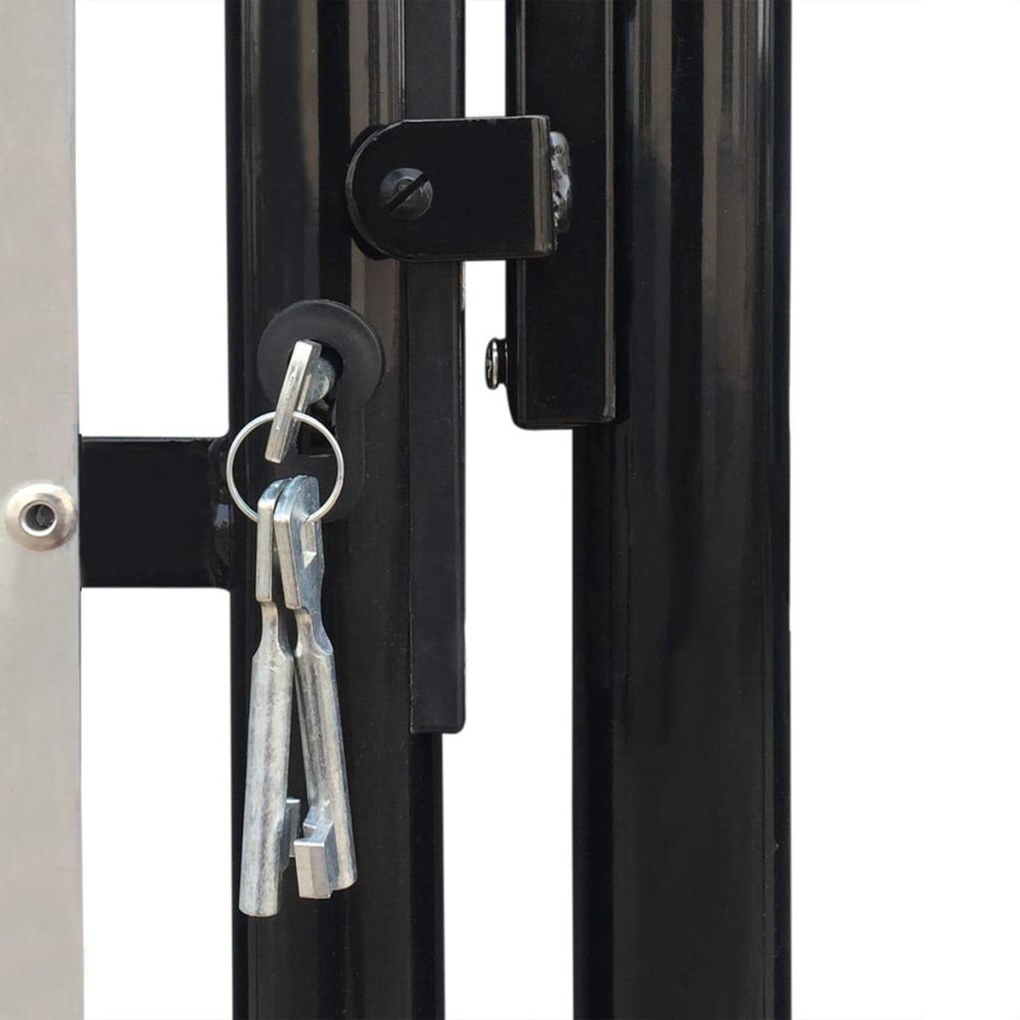 Voir la diapositive 4 : VIDAXL Portail simple de cloture Noir 300x250 cm