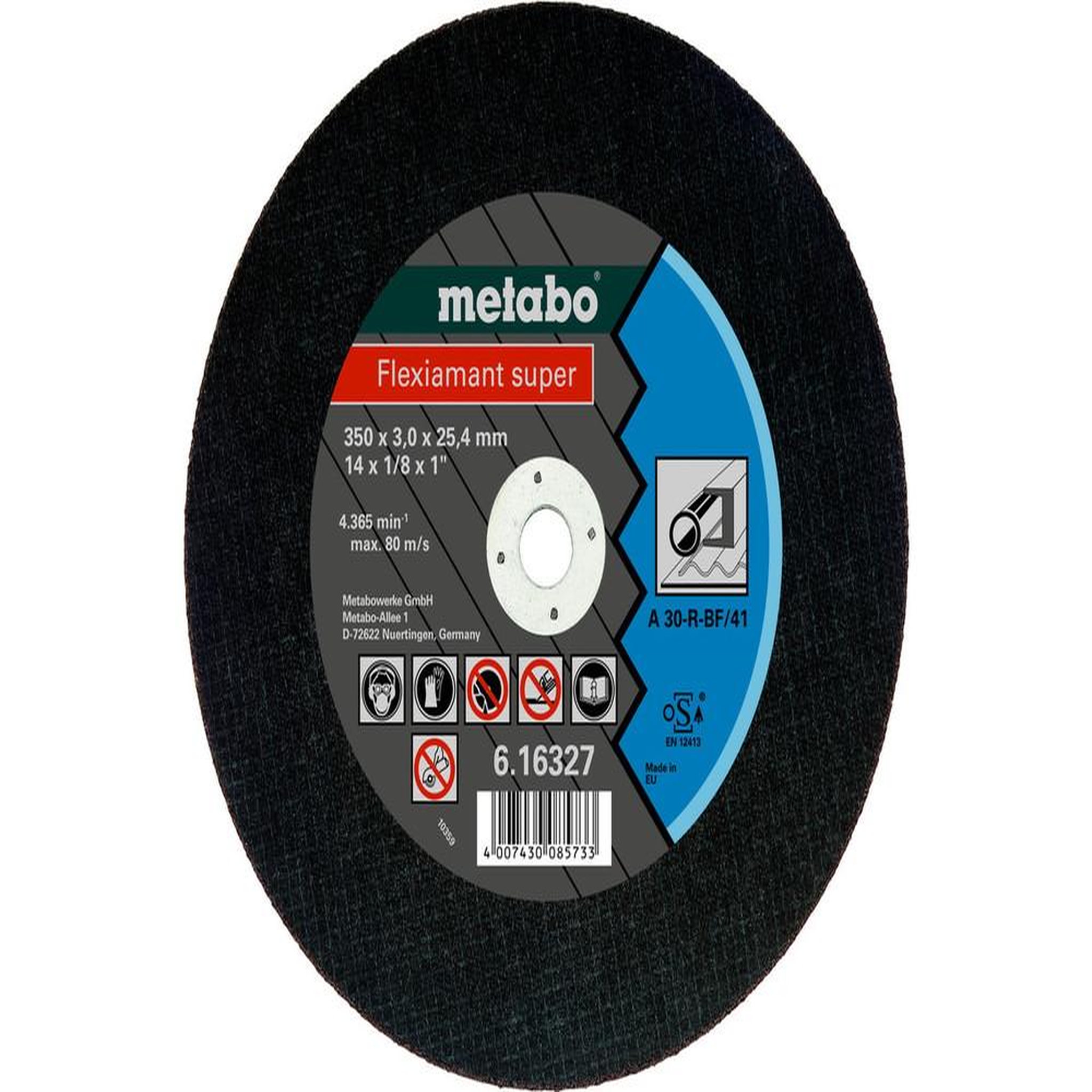 METABO SAS Meules de tronçonnage Flexiamant super 350x3,0x25,4 acier