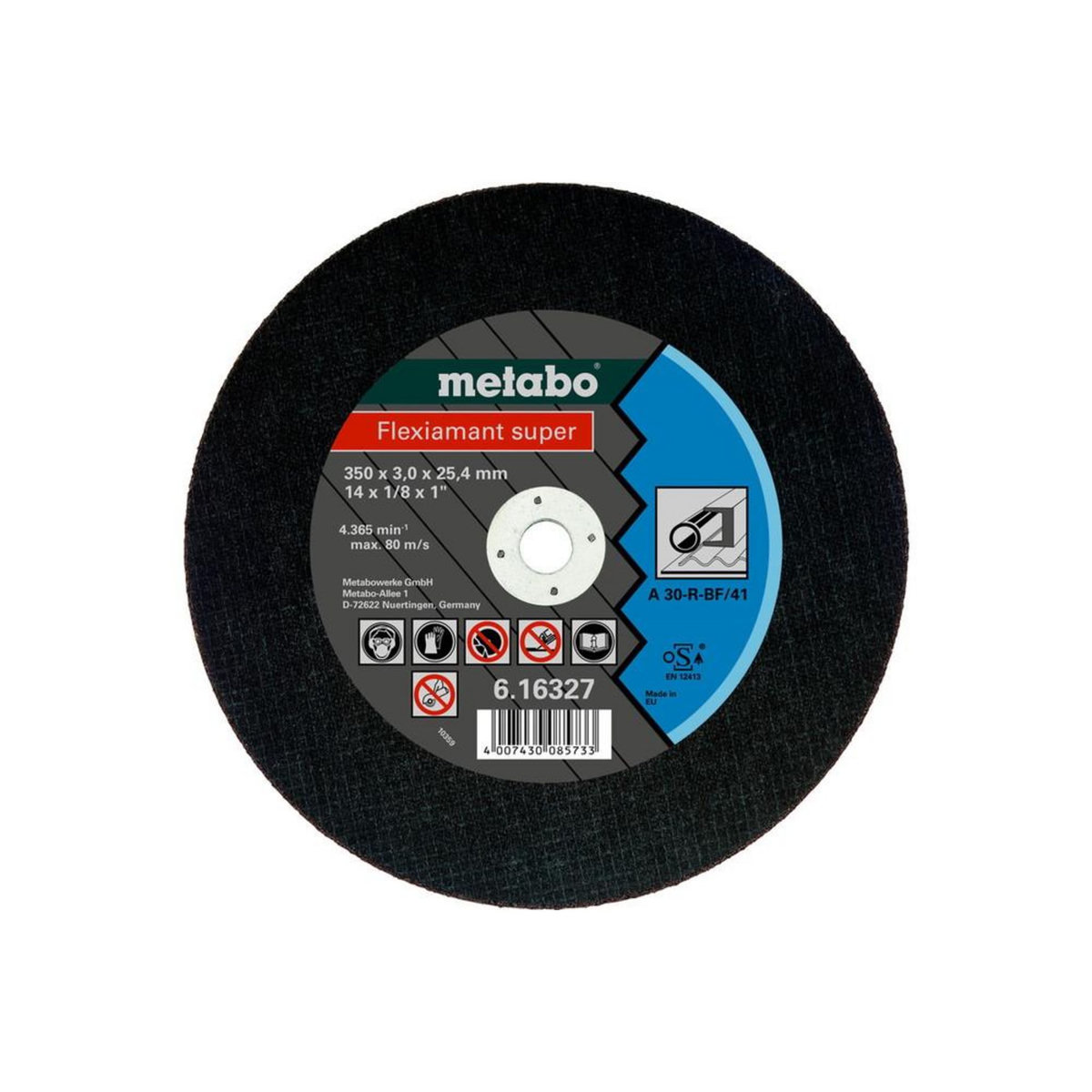 METABO SAS Meules de tronçonnage Flexiamant super 350x3,0x25,4 acier