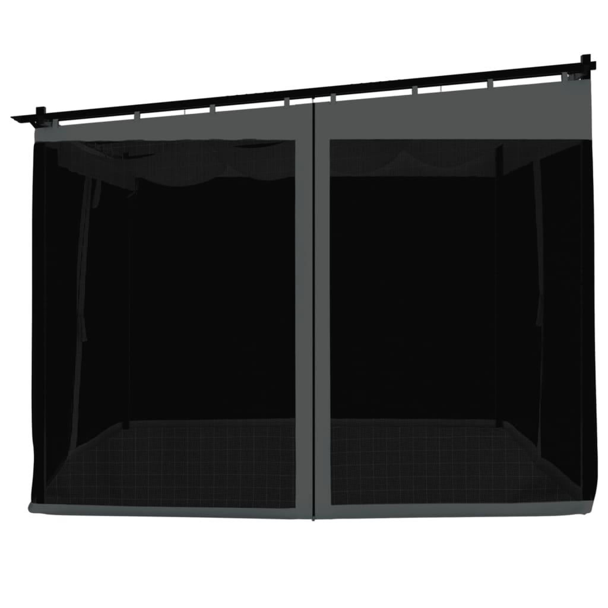 Voir la diapositive 5 : VIDAXL Tonnelle avec parois en filet anthracite 3x3 m acier