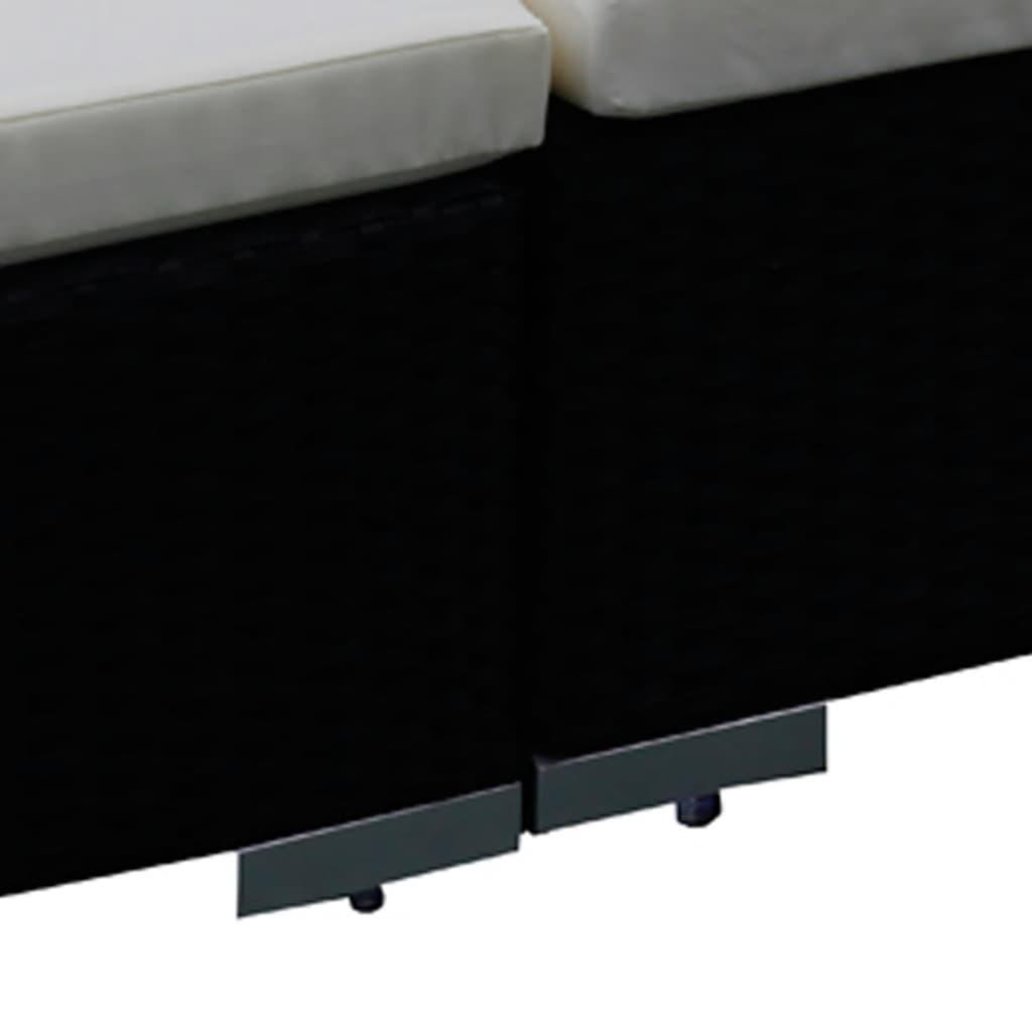 Voir la diapositive 3 : VIDAXL Salon de jardin 6 pcs avec coussins resine tressee noir