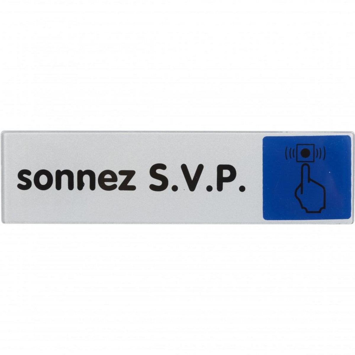 CENTRALE BRICO Plaque sonnez s.v.p. en plastique
