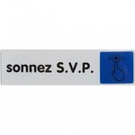 CENTRALE BRICO Plaque sonnez s.v.p. en plastique