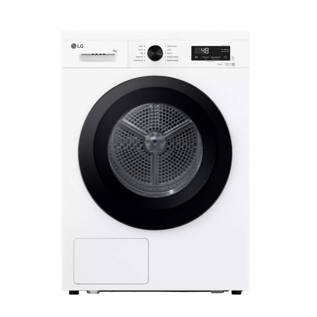 LG Sèche-linge pompe à chaleur 60cm 9kg blanc - RH9B15WH