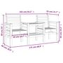 Voir la diapositive 6 : VIDAXL Banc de jardin avec table 2 places bois massif de douglas